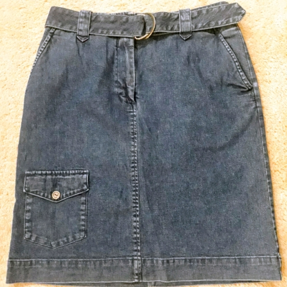 Talbots Denim Skirt In Great Condition, Size 4
